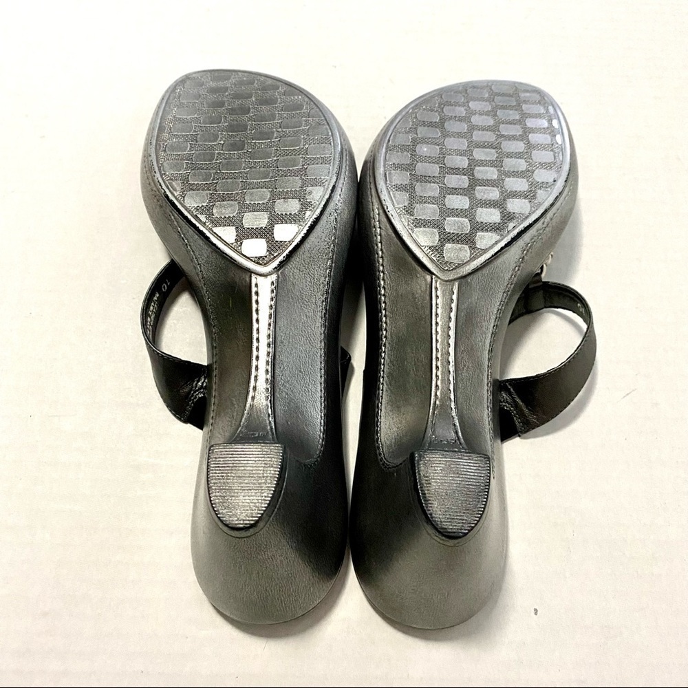 Mila Paoli Italian Leather Slip-on Sandals 10 Business Casual Versatile Career - Picture 11 of 13